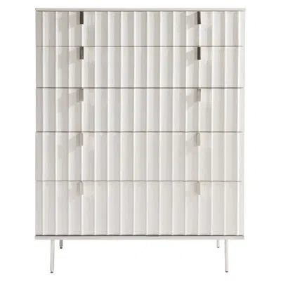 Bernhardt Modulum Tall Drawer Chest In Ivory