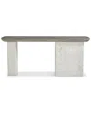 Bernhardt Monolith Console Table In Gray