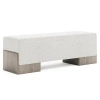 Bernhardt Monolith Polyester Upholstered Bench In Beige