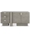 Bernhardt Monolith Wooden Buffet In Gray