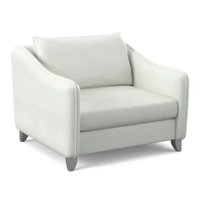 Bernhardt Monterey Patio Chair With Cushions In Cream Linen 6025-002