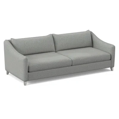 Bernhardt Monterey Patio Sofa With Cushions In Light Grey,dark Grey Linen 6032-110