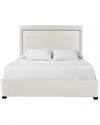 Bernhardt Morgan Queen Fabric Panel Bed In White