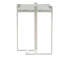 Bernhardt Mott Glass Top Frame End Table In Clear