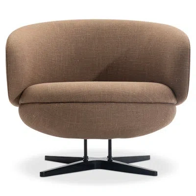 Bernhardt Moxi Fabric Swivel Chair In Brown