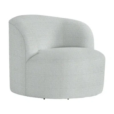 Bernhardt Mulia Swivel Patio Chair With Cushions In White