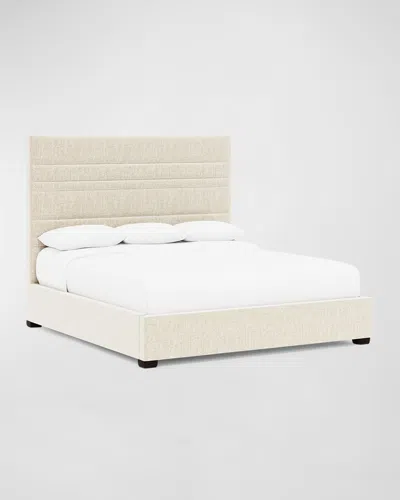 Bernhardt Murray Queen Bed In White/cream