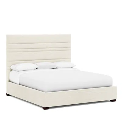Bernhardt Murray Queen Bed With 66 Headboard In White/cream/b-