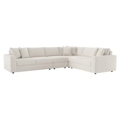 Bernhardt Nest 155" Wide Symmetrical Sectional In Akiko Graphite Performance 5534-011