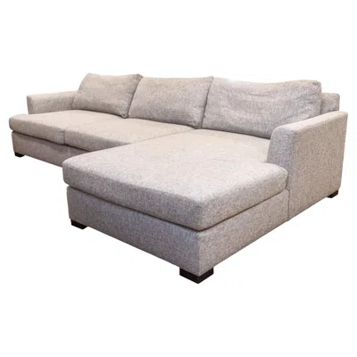 Pre-owned Bernhardt Nest Contemporary Gray Fabric 2pc Sectional Sofa