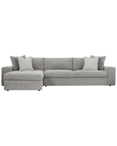 Bernhardt Nest Fabric 2 Piece Sectional In Gray