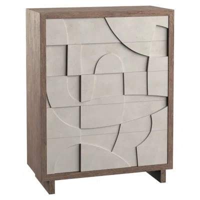 Bernhardt Normandie Manor  Casa Paros Tall Drawer Chest In Brown