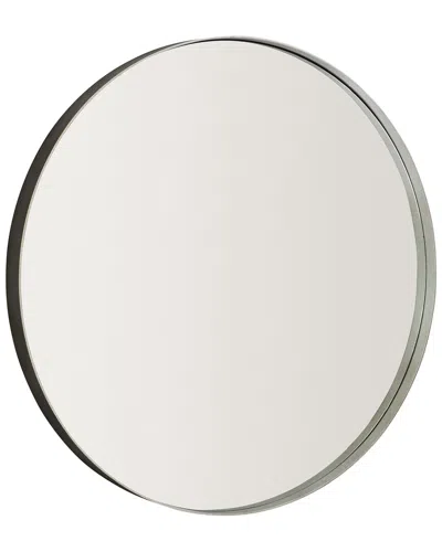 Bernhardt Oakley Round Metal Mirror In Gray