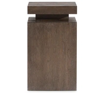 Bernhardt Outline 14" Accent Wood Side Table In Brown
