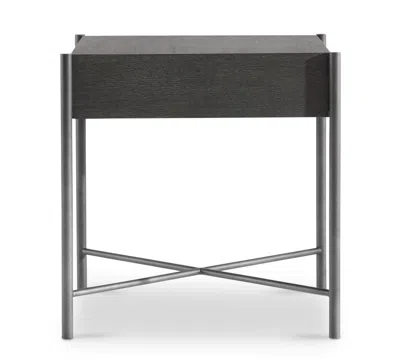 Bernhardt Outline 23.69" Square Side Table In Black