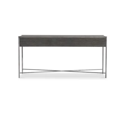 Bernhardt Outline 68" Wooden Console Table In Gray