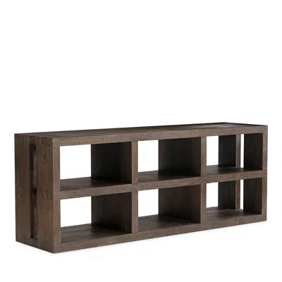 Bernhardt Outline Console Table With Shelves In Brown