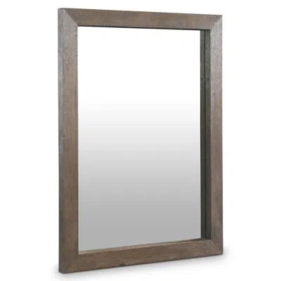 Bernhardt Outline Mirror In Brown Wood