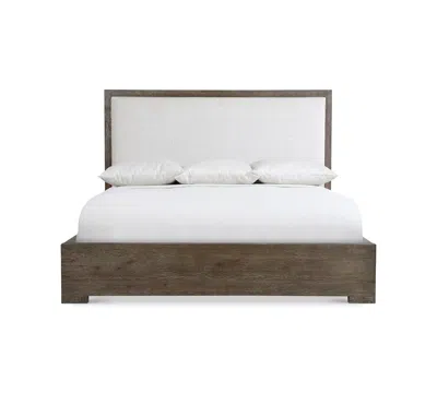Bernhardt Outline Queen Wood Panel Bed In Brown