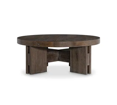 Bernhardt Outline Round Coffee Table In Brown