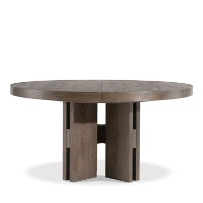 Bernhardt Outline Round Dining Table In Brown