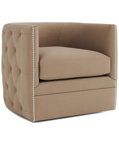 Bernhardt Palazzo Swivel Chair In Brown