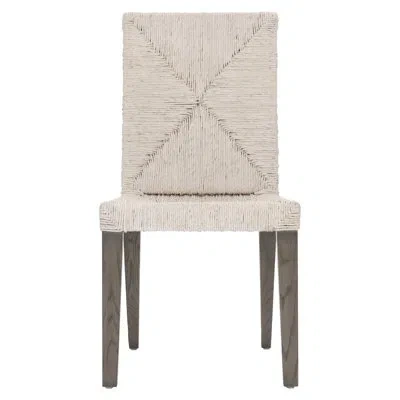 Bernhardt Palma Side Chair In Beige In Rustic Gray