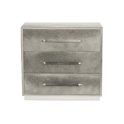 Bernhardt Parkin 3 - Drawer Bachelor's Chest In Gray