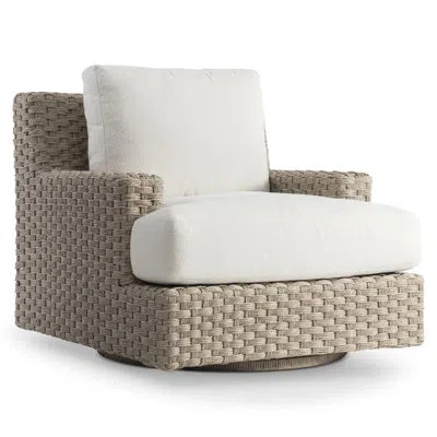 Bernhardt Powder Coated Aluminum Outdoor Lounge Chair In Brown