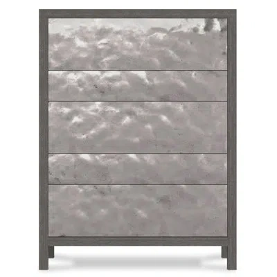 Bernhardt Prado 5 - Drawer 44" W Chest In Porcini,bright Graphite
