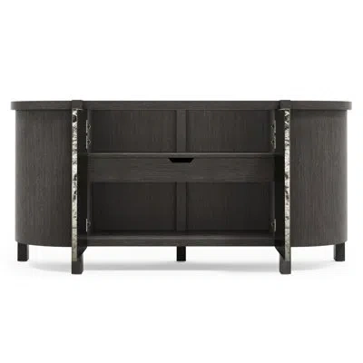 Bernhardt Prado 72" Wide Sideboard In Porcini,bright Graphite