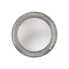 Bernhardt Prado Aluminum Round Wall Mirror In Bright Graphite