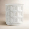 Bernhardt Prado Concrete Block End Table In Buff