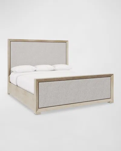 Bernhardt Prado Upholstered King Bed In Oatmeal