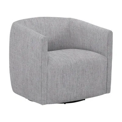 Bernhardt Ravello Swivel Patio Chair With Cushions In Canvas Granite Sunbrella® Canvas