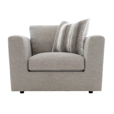 Bernhardt Remi 44" Wide Polyester Armchair In Gray