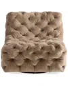 Bernhardt Rigby Fabric Swivel Chair In Multi
