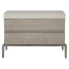 Bernhardt Ritter 2 - Drawer Nightstand In Flint/sand Gray In Flint,sand Gray