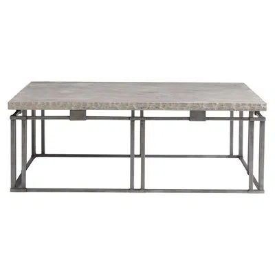 Bernhardt Riverton Frame Coffee Table In Honed Bianco