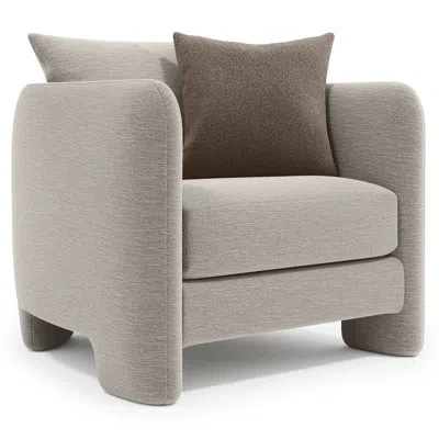 Bernhardt Rowan Fabric Chair In Beige