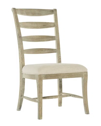 Bernhardt Rustic Patina Ladderback Side Chair In Brown