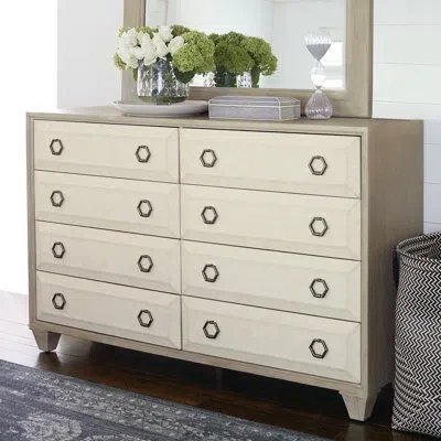 Bernhardt Santa Barbara 8 Drawer Double Dresser In Sandstone