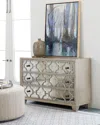 Bernhardt Santa Barbara Antiqued Mirror Trim Chest In Cream