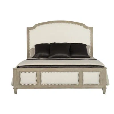 Bernhardt Santa Barbara  Upholstered Sleigh King Bed In Sandstone