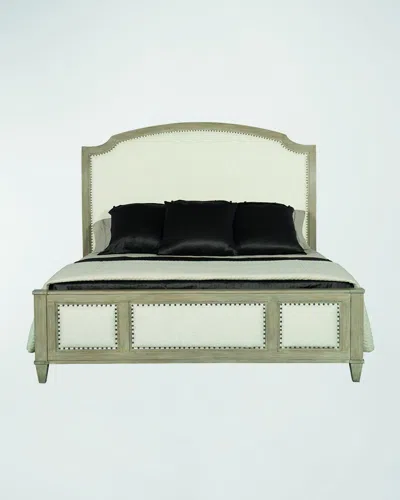 Bernhardt Santa Barbara Queen Sleigh Bed In Gray