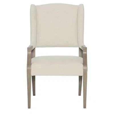 Bernhardt Santa Barbara Upholstered Arm Chair In Ivory In Sandstone