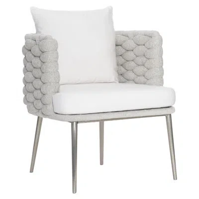 Bernhardt Santa Cruz Outdoor Arm Chair In Nordic Grey In Beige