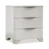 Bernhardt Sereno 3 Drawer Nightstand, 24.69w In Gray