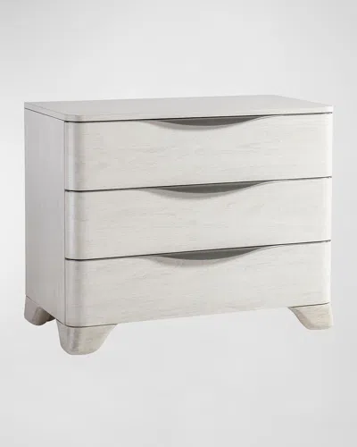 Bernhardt Sereno 3-drawer Nightstand In Off White