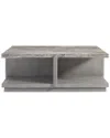 Bernhardt Sereno Square Cocktail Table In Gray